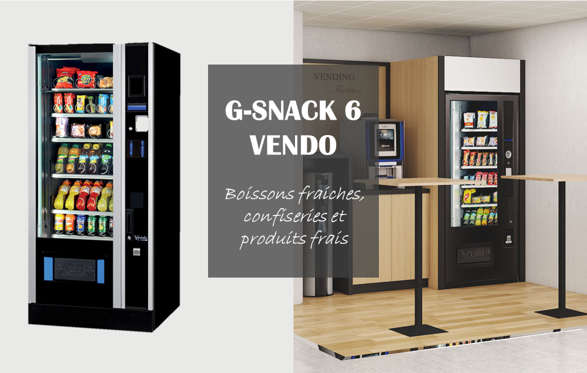 Distributeur G-SNACK 6 VENDO installé à LYON par VENDING TRADITION