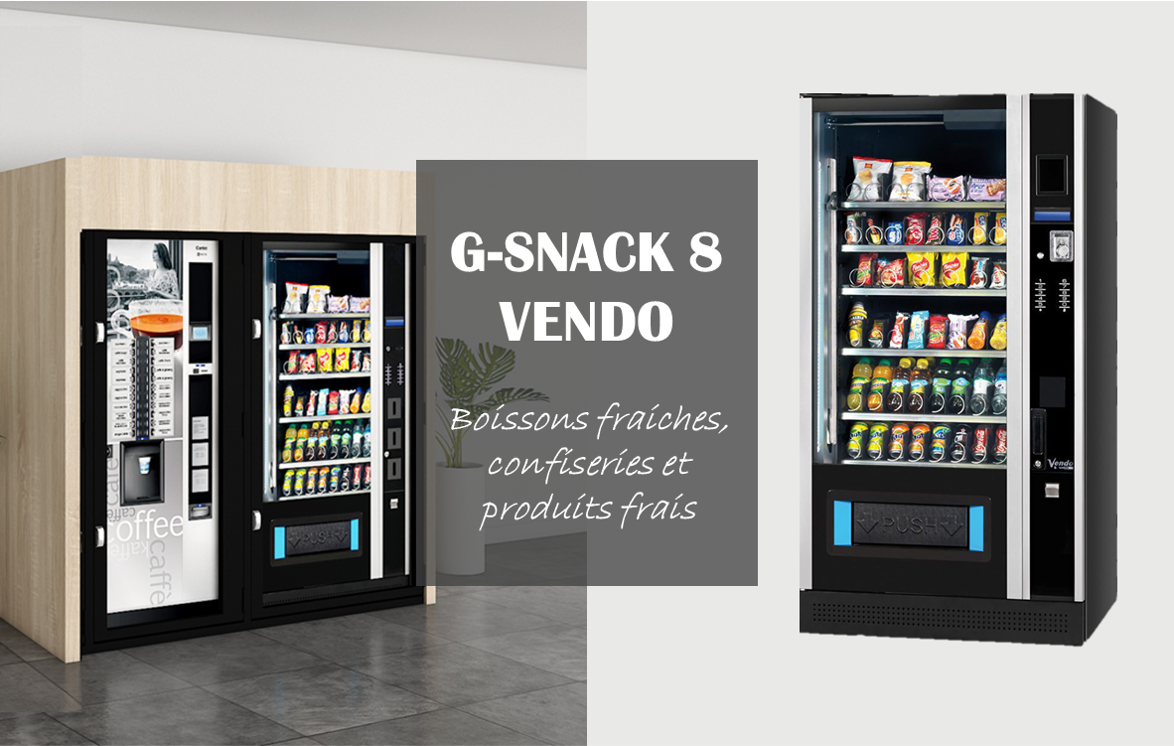 G-SNACK 8 proposé en région Lyonnaise par VENDING TRADITION dans les entreprises