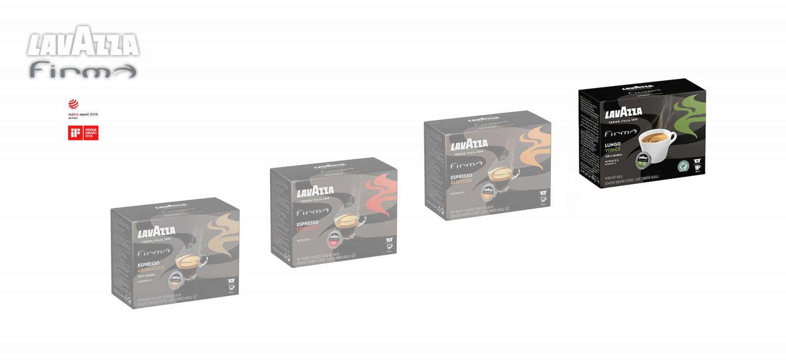 Boite de café ESPRESSO LUNGO VIVACE en capsule LAVAZZA FIRMA