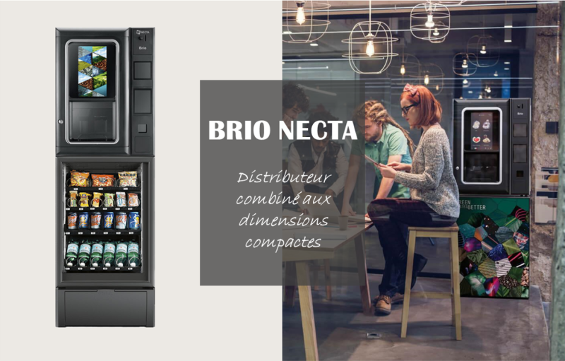 Distributeur combiné BRIO - MINI SNAKKY proposée sur Lyon par VENDING TRADITION