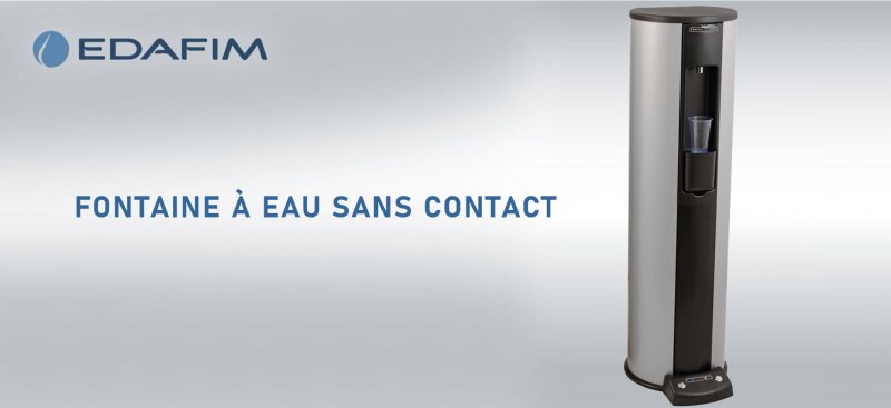 Fontaine à eau sans contact proposée aux entreprises à Lyon par VENDING TRADITION