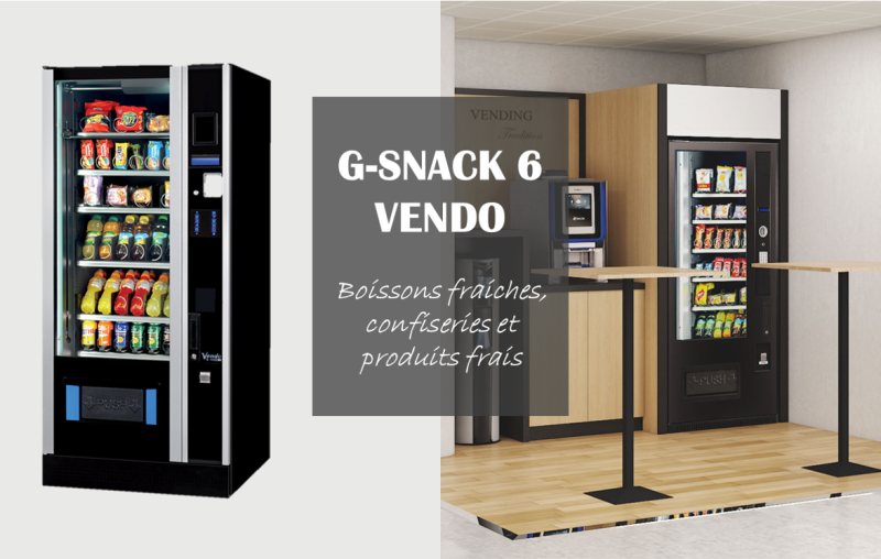 Distributeur G-SNACK 6 VENDO installé à LYON par VENDING TRADITION