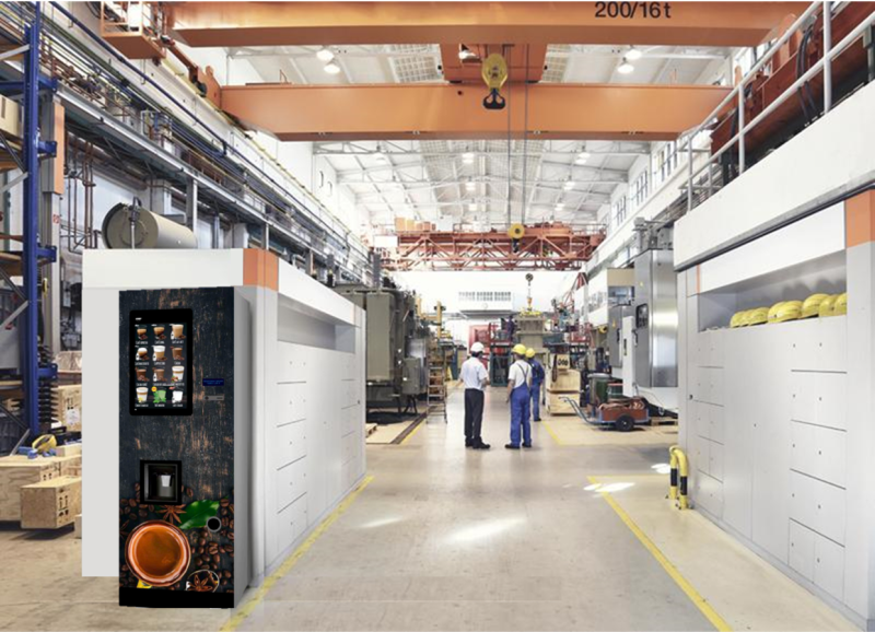 Installation rapide de distributeur automatique de café et boissons chaudes pour les entrepôts à Saint Pierre de Chandieu (69780) avec VENDING TRADITION