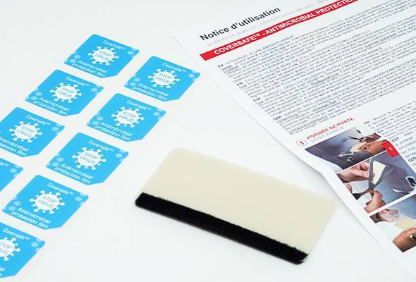 Distributeur automatique équipé de films anti virucide pour les entreprises dans Lyon